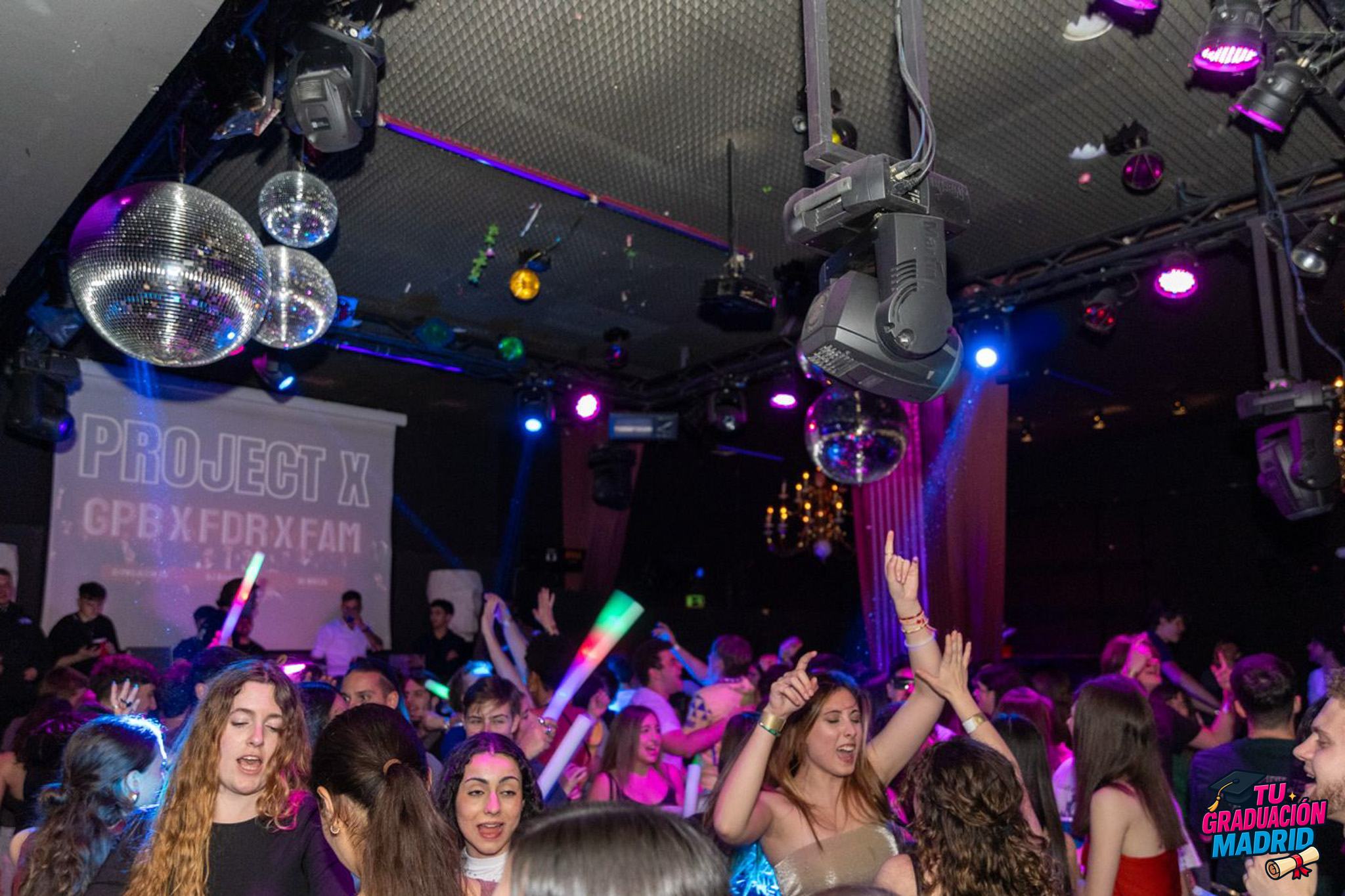 Graduación en discoteca en Madrid